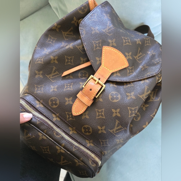 Authentic Louis Vuitton LV BackPack Montsouris GM Brown Monogram - Picture 3 of 16